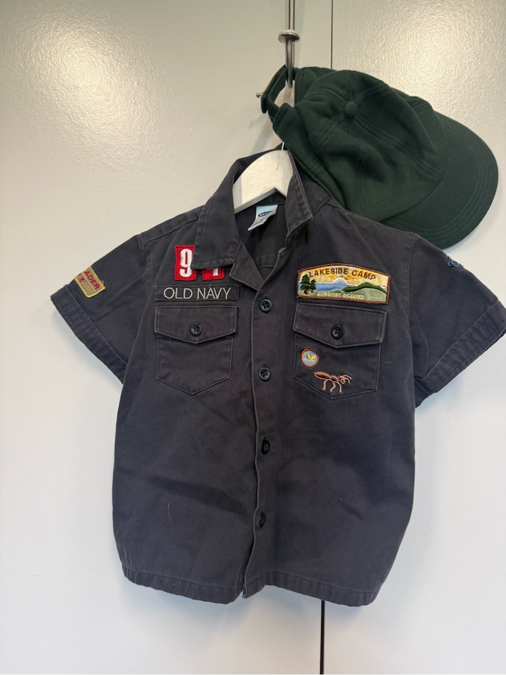Vintage Old Navy Boys scout  Shirt and matching hat